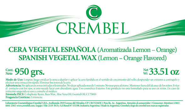 CERA VEGETAL ESPAÑOLA (VERDE)